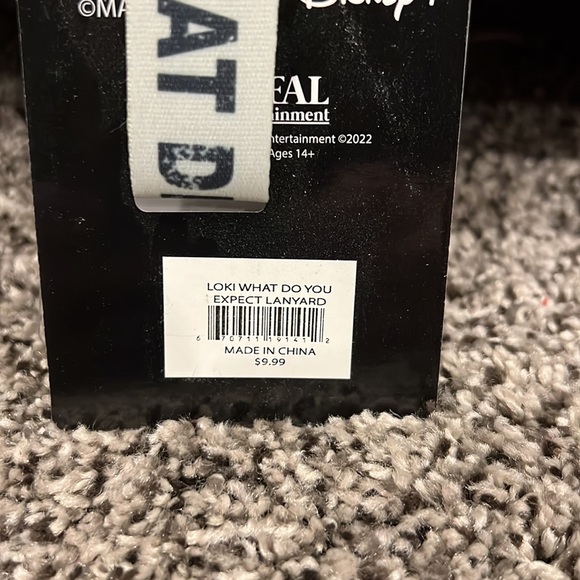 Loki, “What did you expect?” Lanyard, NWT - Picture 5 of 5